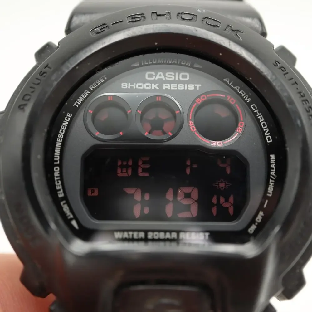 Casio G Shock Military Blackout 54mm Digital Watch 1289 DW6900MS w New Battery